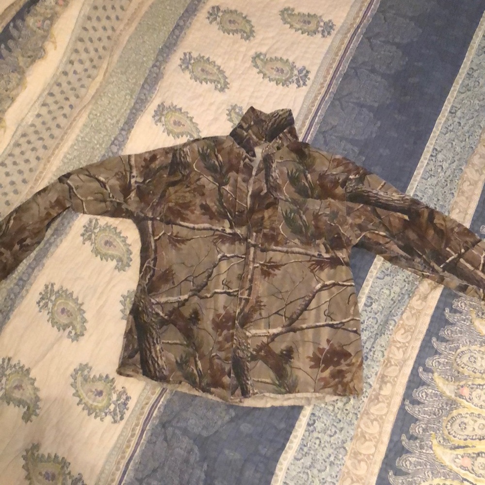 Long sleeve camo button down